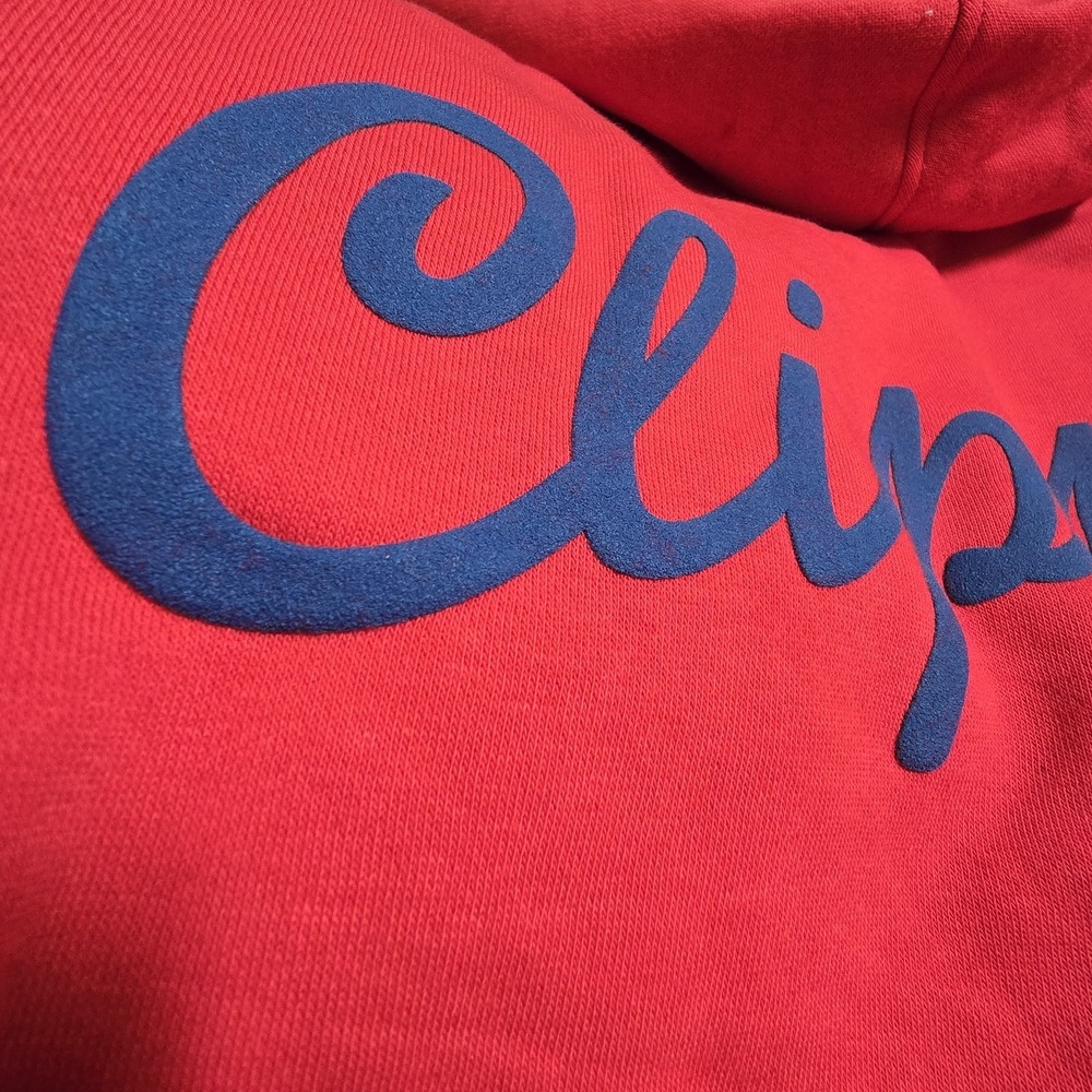 NWT Nike Clippers Red Crop Pullover Hoodie Oversize Fit Women's XL Embossed Logo - Picture 6 of 12